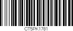 Código de barras (EAN, GTIN, SKU, ISBN): 'CT5PK1781'