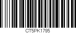 Código de barras (EAN, GTIN, SKU, ISBN): 'CT5PK1795'