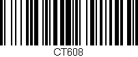 Código de barras (EAN, GTIN, SKU, ISBN): 'CT608'
