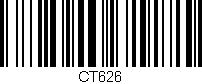 Código de barras (EAN, GTIN, SKU, ISBN): 'CT626'
