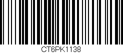 Código de barras (EAN, GTIN, SKU, ISBN): 'CT6PK1138'