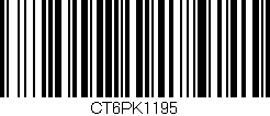 Código de barras (EAN, GTIN, SKU, ISBN): 'CT6PK1195'