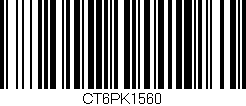 Código de barras (EAN, GTIN, SKU, ISBN): 'CT6PK1560'