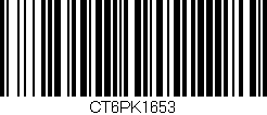 Código de barras (EAN, GTIN, SKU, ISBN): 'CT6PK1653'