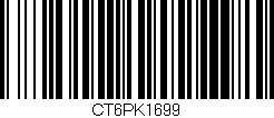 Código de barras (EAN, GTIN, SKU, ISBN): 'CT6PK1699'