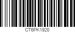Código de barras (EAN, GTIN, SKU, ISBN): 'CT6PK1920'