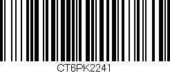 Código de barras (EAN, GTIN, SKU, ISBN): 'CT6PK2241'