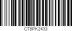 Código de barras (EAN, GTIN, SKU, ISBN): 'CT6PK2433'