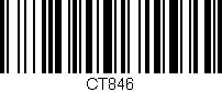 Código de barras (EAN, GTIN, SKU, ISBN): 'CT846'