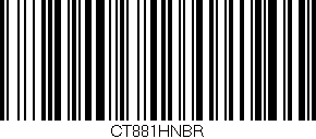 Código de barras (EAN, GTIN, SKU, ISBN): 'CT881HNBR'