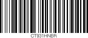 Código de barras (EAN, GTIN, SKU, ISBN): 'CT931HNBR'