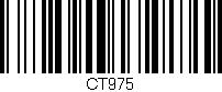 Código de barras (EAN, GTIN, SKU, ISBN): 'CT975'