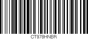 Código de barras (EAN, GTIN, SKU, ISBN): 'CT978HNBR'