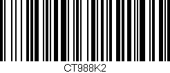 Código de barras (EAN, GTIN, SKU, ISBN): 'CT988K2'