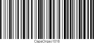 Código de barras (EAN, GTIN, SKU, ISBN): 'CapaOrgao1016'