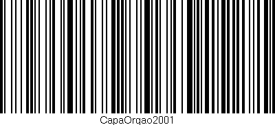 Código de barras (EAN, GTIN, SKU, ISBN): 'CapaOrgao2001'