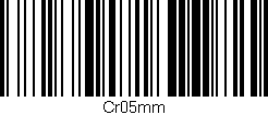 Código de barras (EAN, GTIN, SKU, ISBN): 'Cr05mm'
