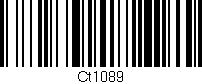 Código de barras (EAN, GTIN, SKU, ISBN): 'Ct1089'