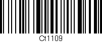 Código de barras (EAN, GTIN, SKU, ISBN): 'Ct1109'