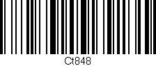 Código de barras (EAN, GTIN, SKU, ISBN): 'Ct848'