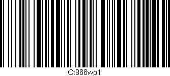 Código de barras (EAN, GTIN, SKU, ISBN): 'Ct866wp1'