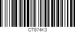 Código de barras (EAN, GTIN, SKU, ISBN): 'Ct874k3'