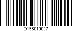 Código de barras (EAN, GTIN, SKU, ISBN): 'D155010037'