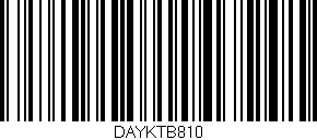 Código de barras (EAN, GTIN, SKU, ISBN): 'DAYKTB810'