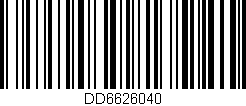 Código de barras (EAN, GTIN, SKU, ISBN): 'DD6626040'