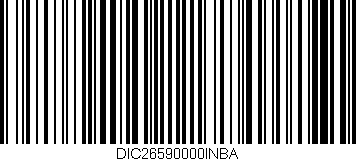 Código de barras (EAN, GTIN, SKU, ISBN): 'DIC26590000INBA'
