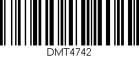 Código de barras (EAN, GTIN, SKU, ISBN): 'DMT4742'
