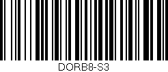 Código de barras (EAN, GTIN, SKU, ISBN): 'DORB8-S3'