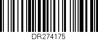 Código de barras (EAN, GTIN, SKU, ISBN): 'DR274175'