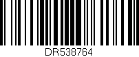 Código de barras (EAN, GTIN, SKU, ISBN): 'DR538764'