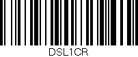 Código de barras (EAN, GTIN, SKU, ISBN): 'DSL1CR'