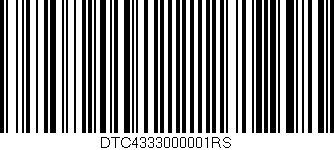 Código de barras (EAN, GTIN, SKU, ISBN): 'DTC4333000001RS'