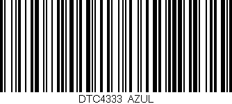 Código de barras (EAN, GTIN, SKU, ISBN): 'DTC4333/AZUL'