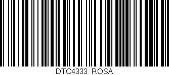 Código de barras (EAN, GTIN, SKU, ISBN): 'DTC4333/ROSA'