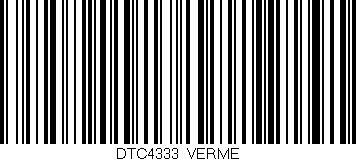 Código de barras (EAN, GTIN, SKU, ISBN): 'DTC4333/VERME'