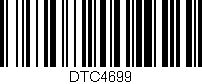 Código de barras (EAN, GTIN, SKU, ISBN): 'DTC4699'