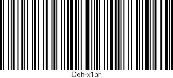 Código de barras (EAN, GTIN, SKU, ISBN): 'Deh-x1br'