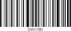 Código de barras (EAN, GTIN, SKU, ISBN): 'Dehx10br'