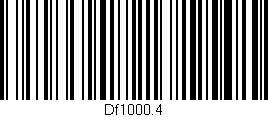 Código de barras (EAN, GTIN, SKU, ISBN): 'Df1000.4'