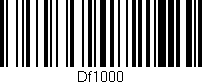 Código de barras (EAN, GTIN, SKU, ISBN): 'Df1000'