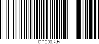 Código de barras (EAN, GTIN, SKU, ISBN): 'Df1200.4dx'