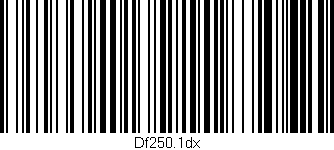 Código de barras (EAN, GTIN, SKU, ISBN): 'Df250.1dx'