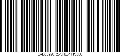 Código de barras (EAN, GTIN, SKU, ISBN): 'EAD00926125CHL5NNC660'