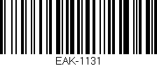 Código de barras (EAN, GTIN, SKU, ISBN): 'EAK-1131'
