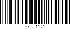 Código de barras (EAN, GTIN, SKU, ISBN): 'EAK-1141'