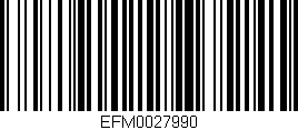 Código de barras (EAN, GTIN, SKU, ISBN): 'EFM0027990'